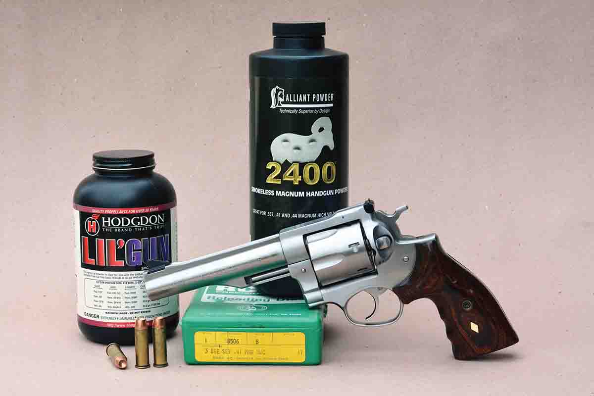 The Ruger Redhawk chambered in .41 Magnum is a very strong revolver that can handle +P-style loads. However, pressures must still be limited or primer pockets will loosen and cases can fail.